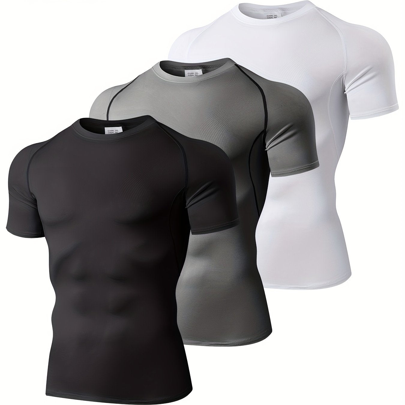 Kompressions-Workout-T-Shirt-Set für Herren für Outdoor-Sport