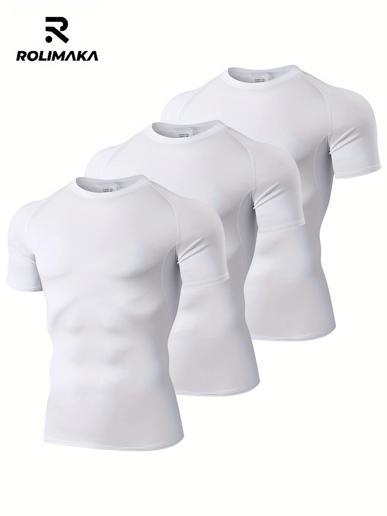 Mens Compression Workout Tshirt Set for Outdoor Sports