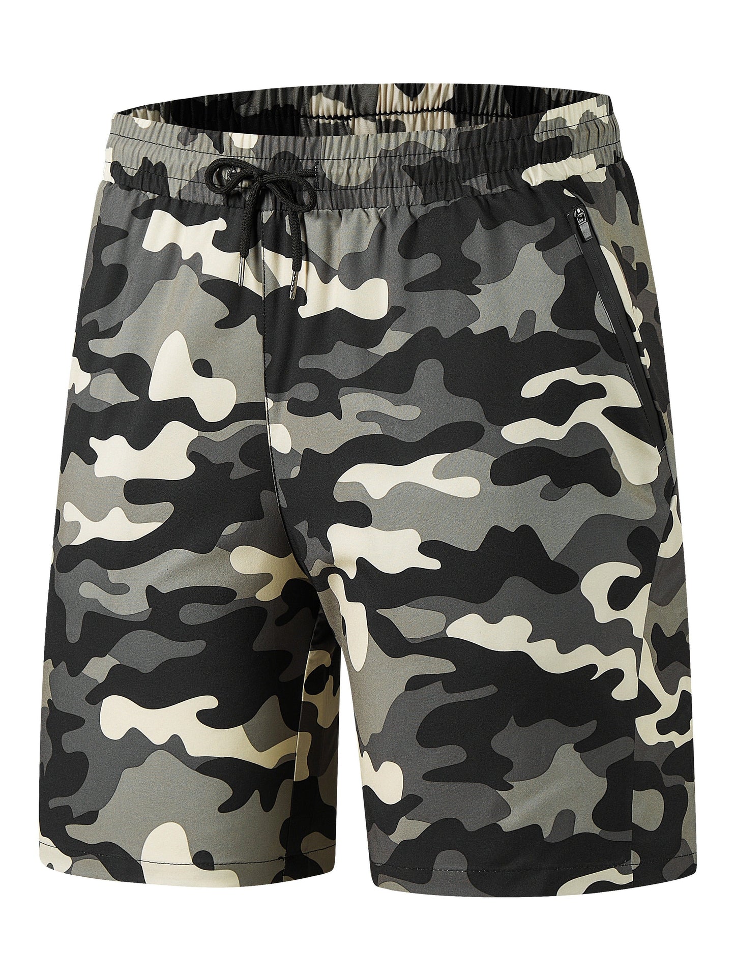 Summer Gym Shorts QuickDry Comfy Stylish With Zippered Pockets