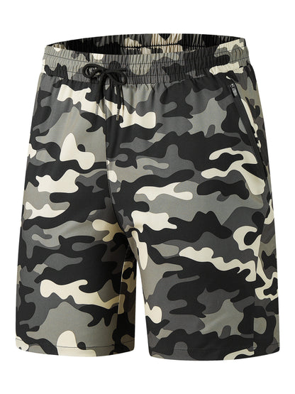 Summer Gym Shorts QuickDry Comfy Stylish With Zippered Pockets