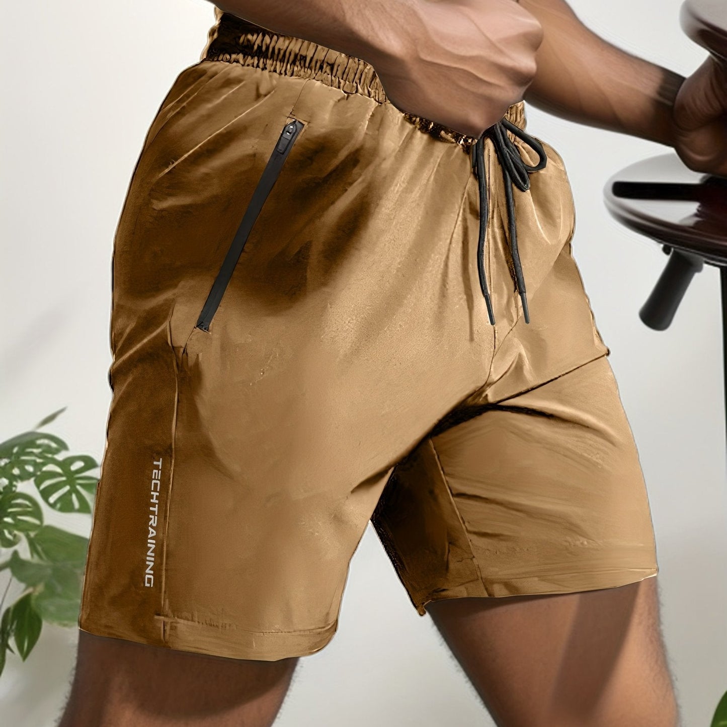 Summer Gym Shorts QuickDry Comfy Stylish With Zippered Pockets