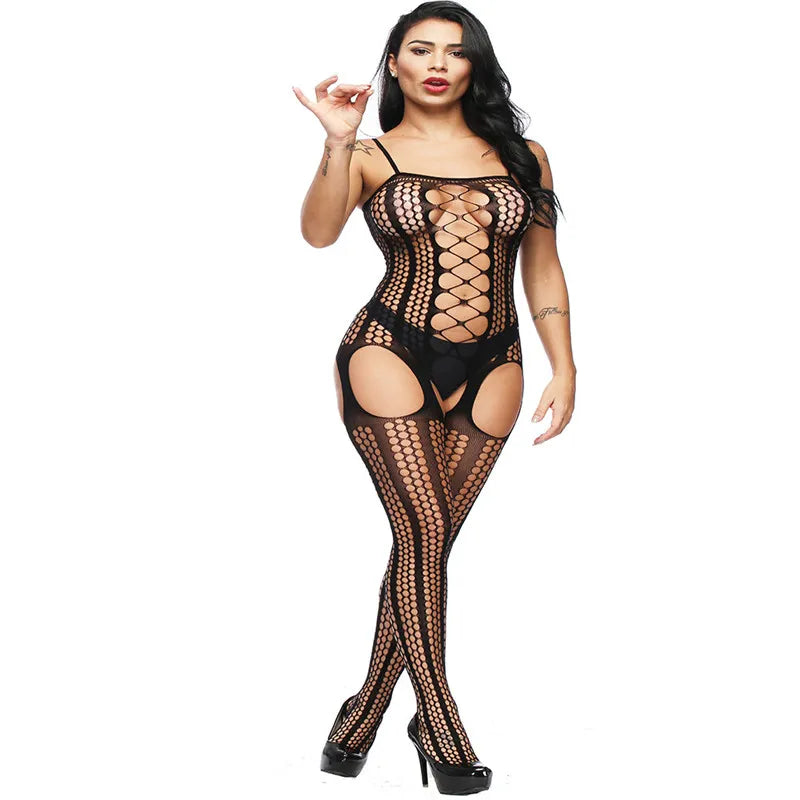 Sexy Dessous Teddies Bodysuits Heiße erotische Dessous Offener Schritt