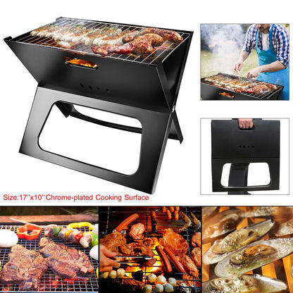 Portable BBQ Barbecue Grill Foldable Charcoal Grill