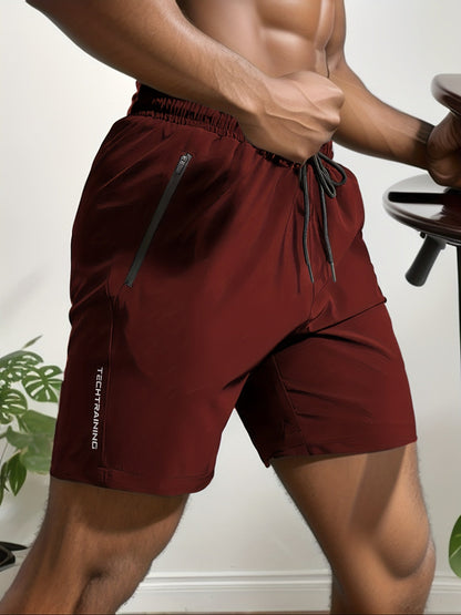 Summer Gym Shorts QuickDry Comfy Stylish With Zippered Pockets