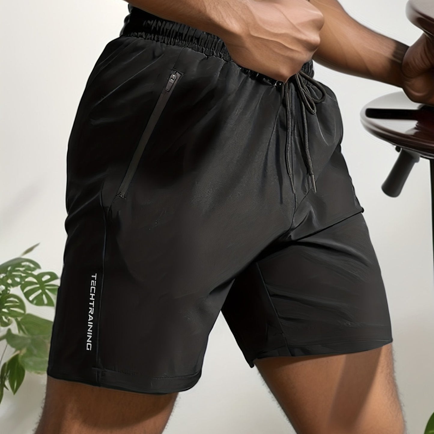 Summer Gym Shorts QuickDry Comfy Stylish With Zippered Pockets